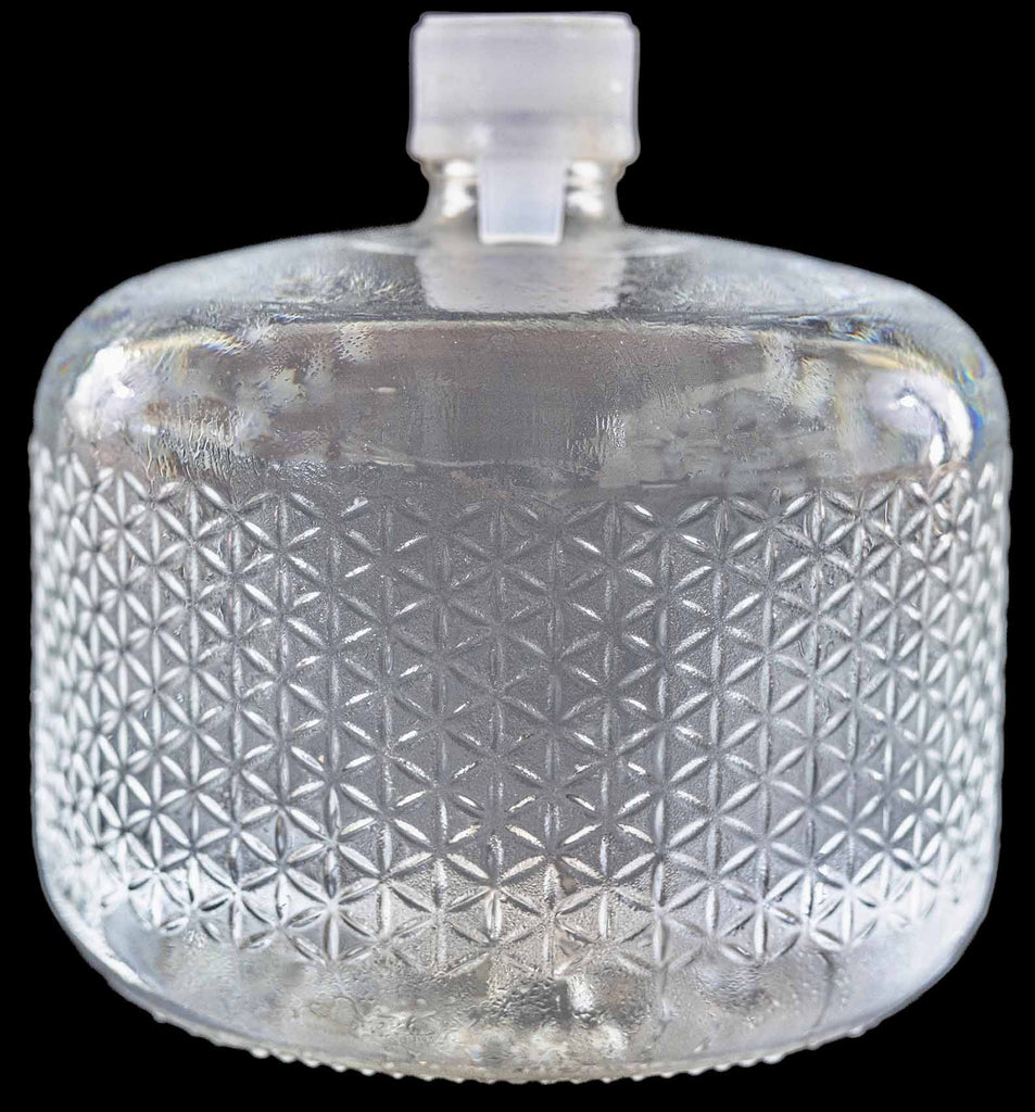 Italian glass 2.5 gallon dispenser from Alive Water - Non-toxic steps